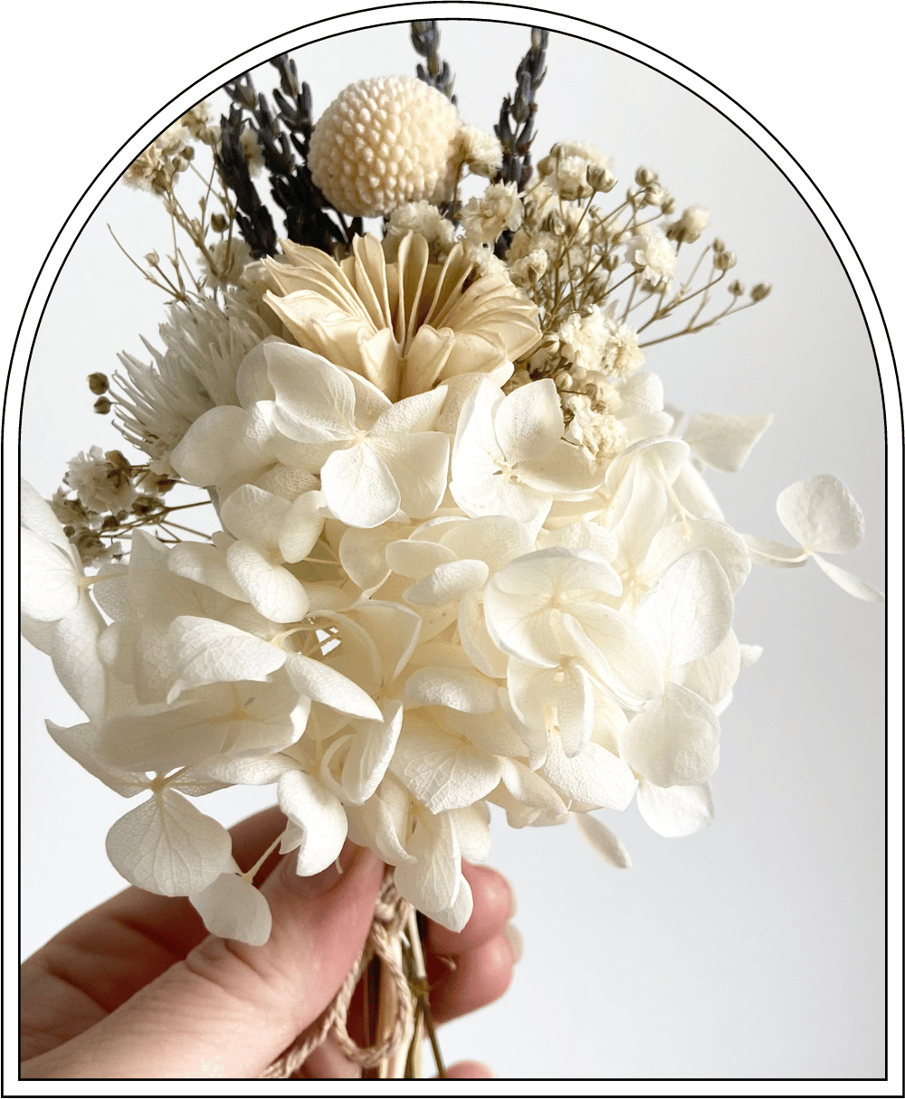 Ukiyo Vase with Dried Posy