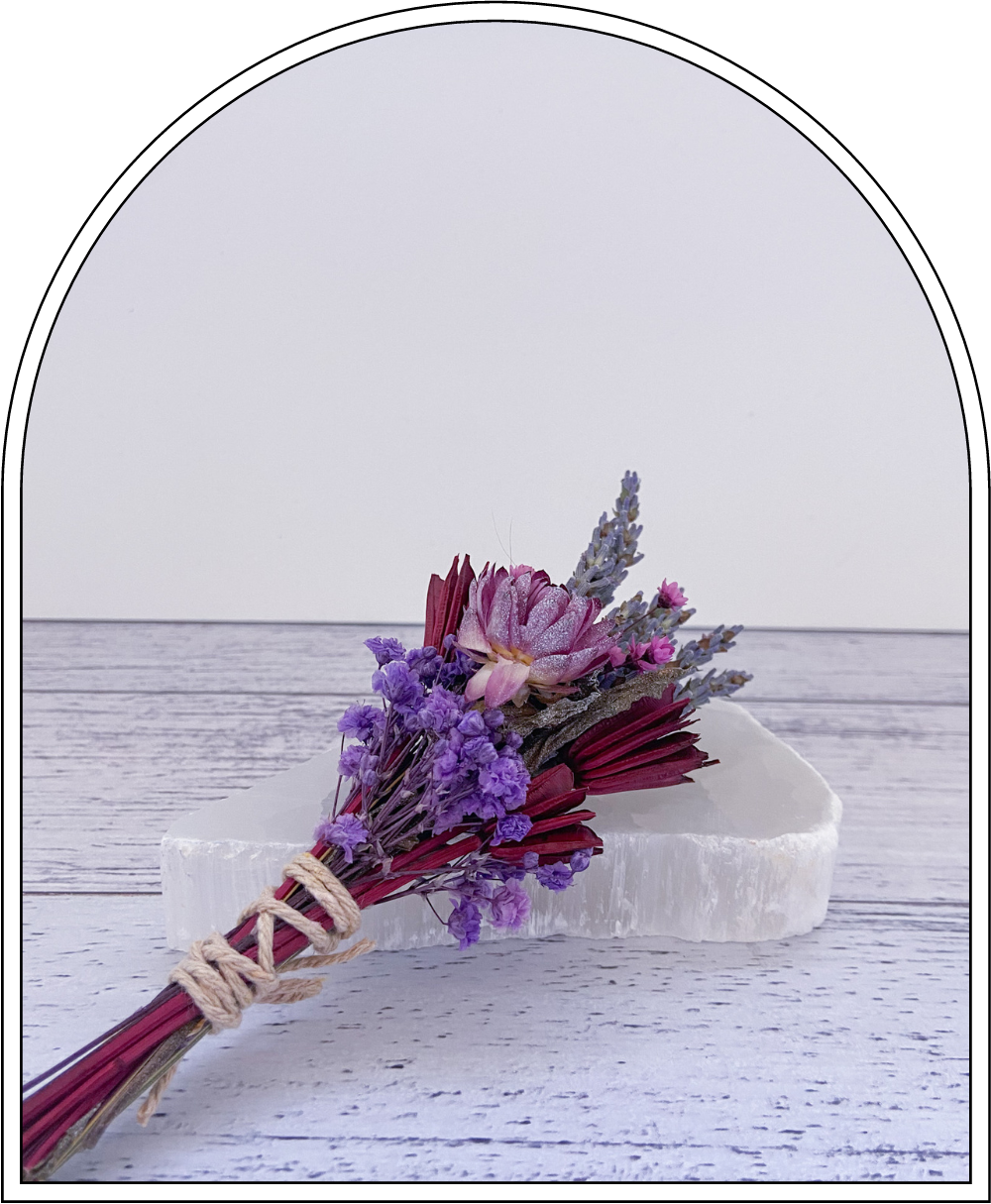 Dried Lavender Smudge Wand